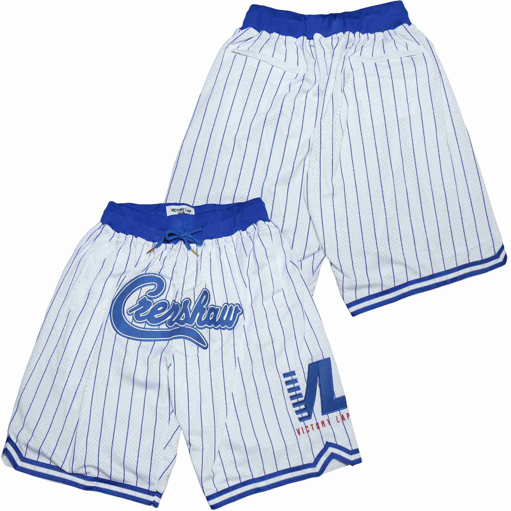 Crenshaw Royal Blue And White PinstripeI Basjetball Shorts20216183->more jerseys->NBA Jersey
